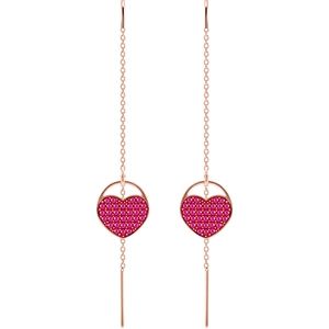 Swarovski Crystal Heart Dangle Earrings